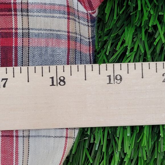 Vintage 80s Shadow Plaid Button Shirt Small 18x27 Poplin USA - Picture 9 of 10